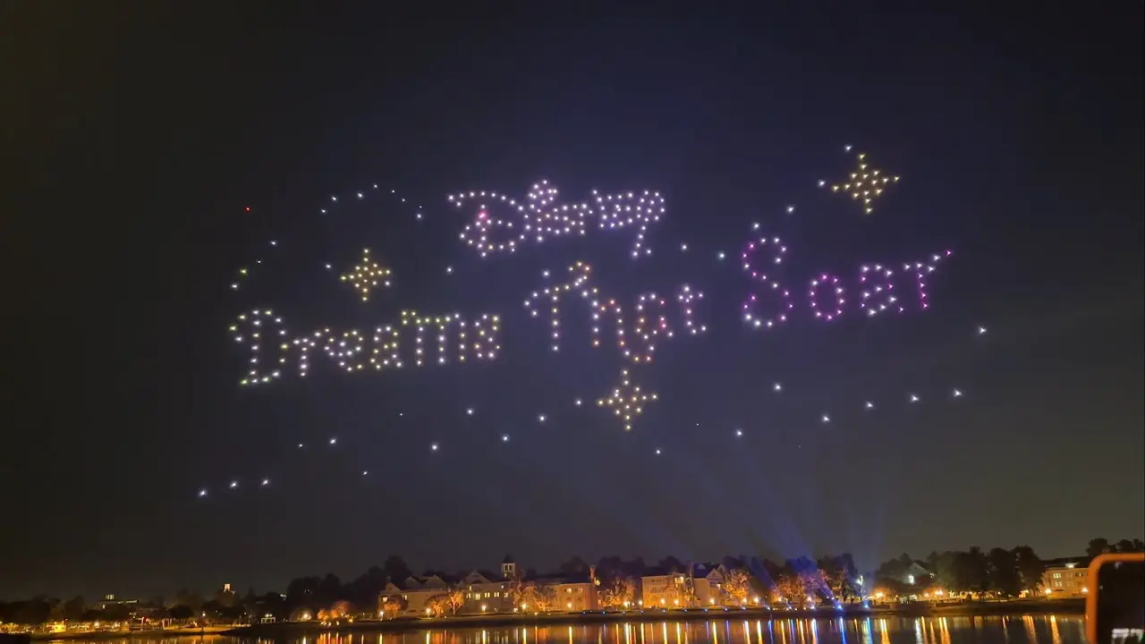 Disney Springs Packed for Premier of "Dreams That Soar" Drone Show