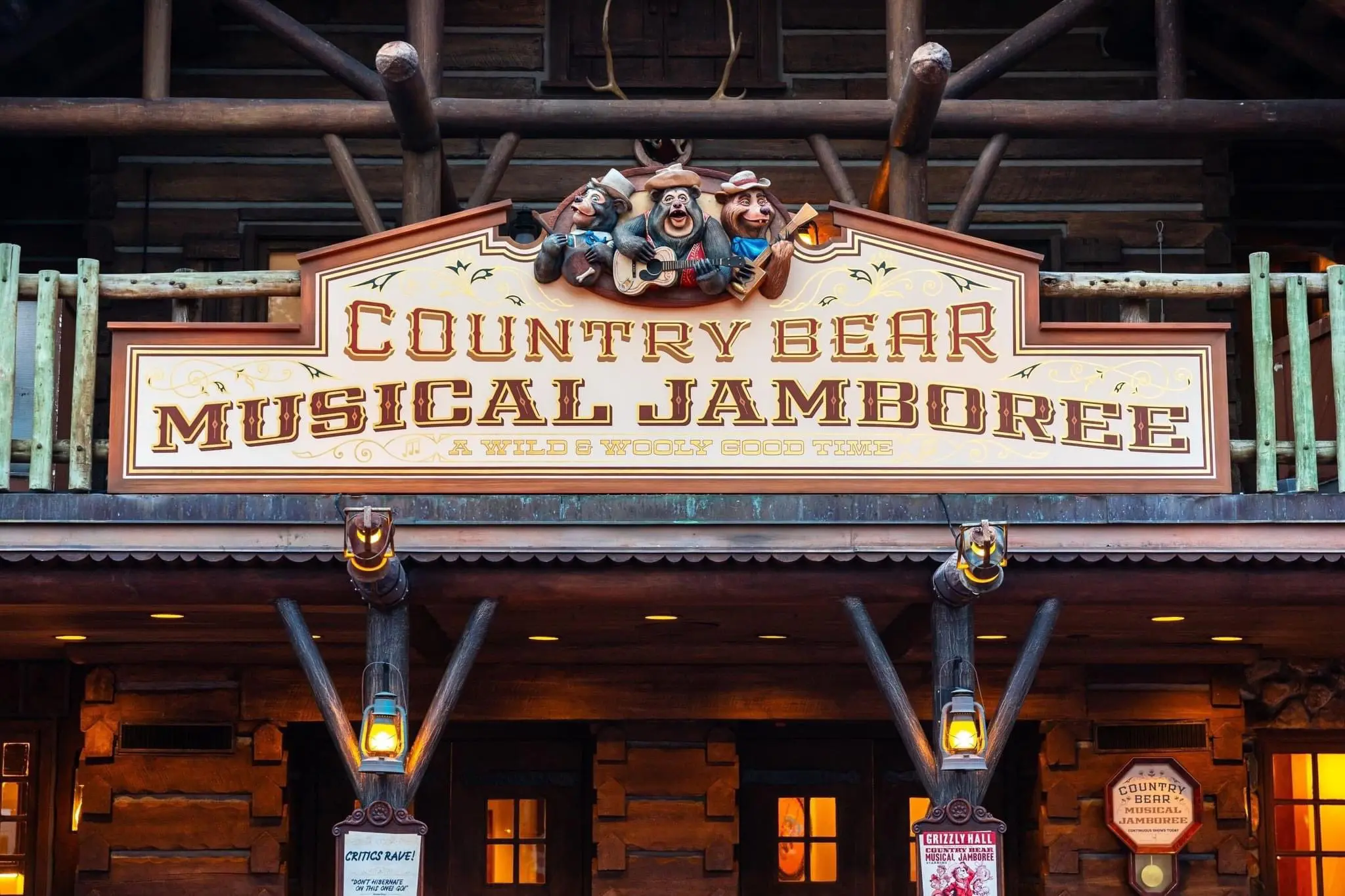 New Look for Country Bear Musical Jamboree Marquee at Magic Kingdom