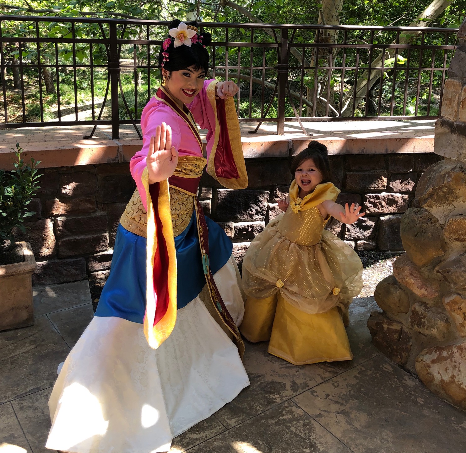 Warrior Poses with Mulan at Napa Rose