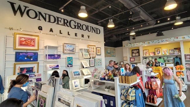 Wonderground Gallery in Downtown Disney