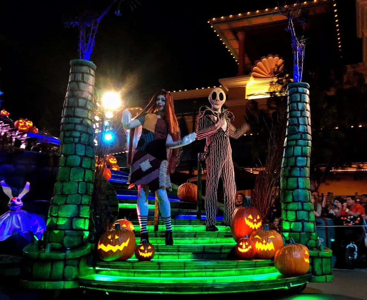 Jack and Sally at Oogie Boogie Bash