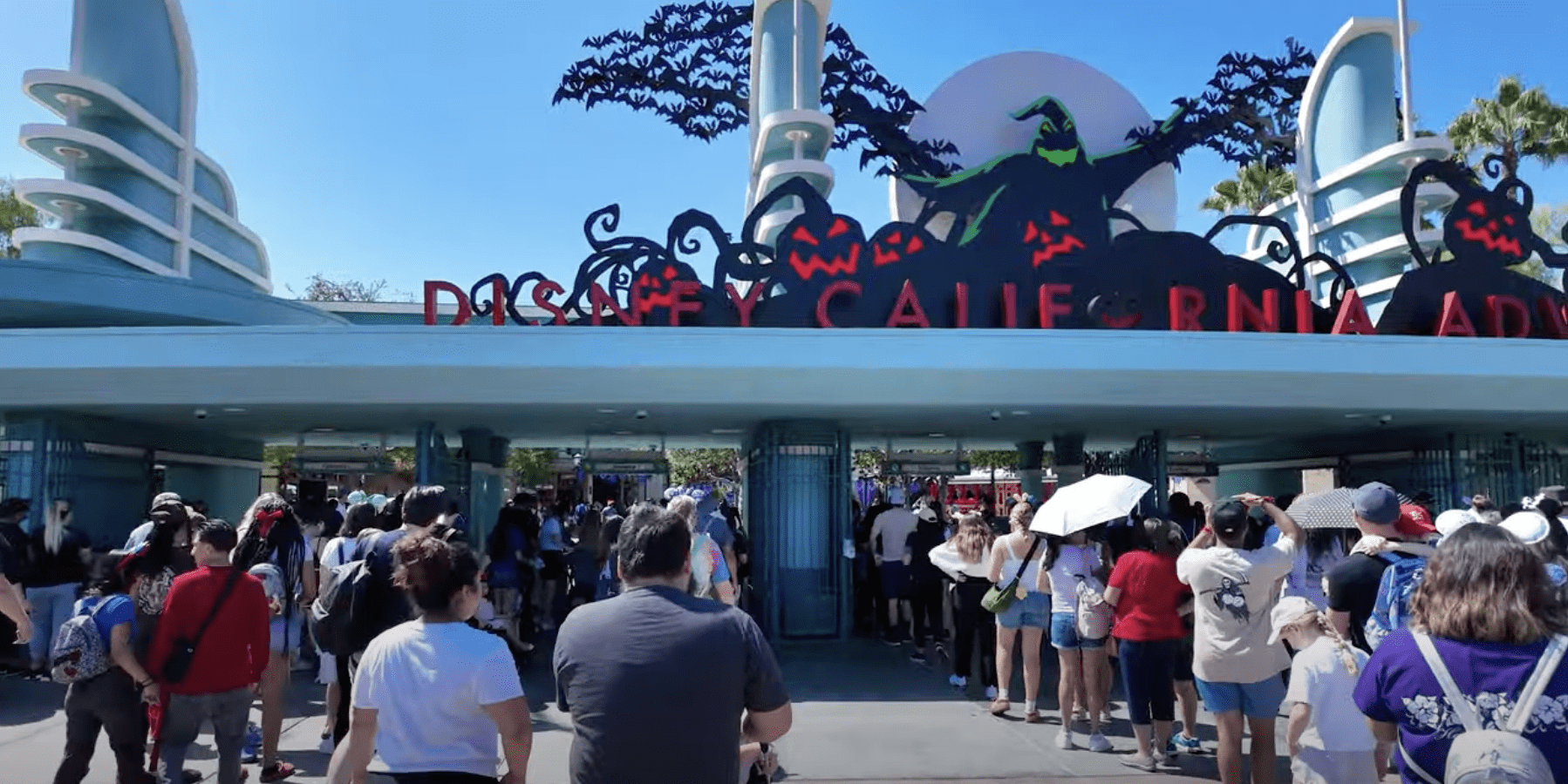 Disneyland California Adventure During Halloween Season Crowds