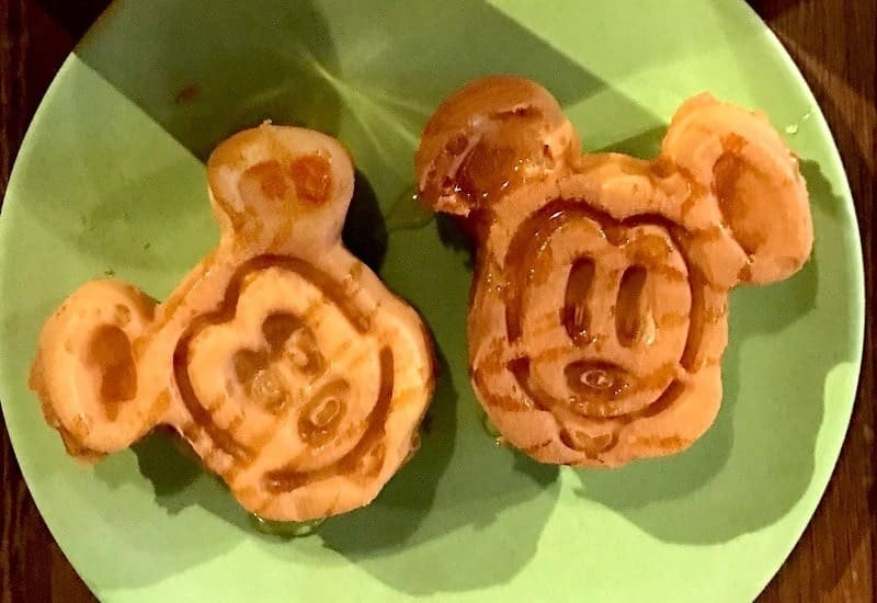 Mickey Mouse Waffles at Disneyland