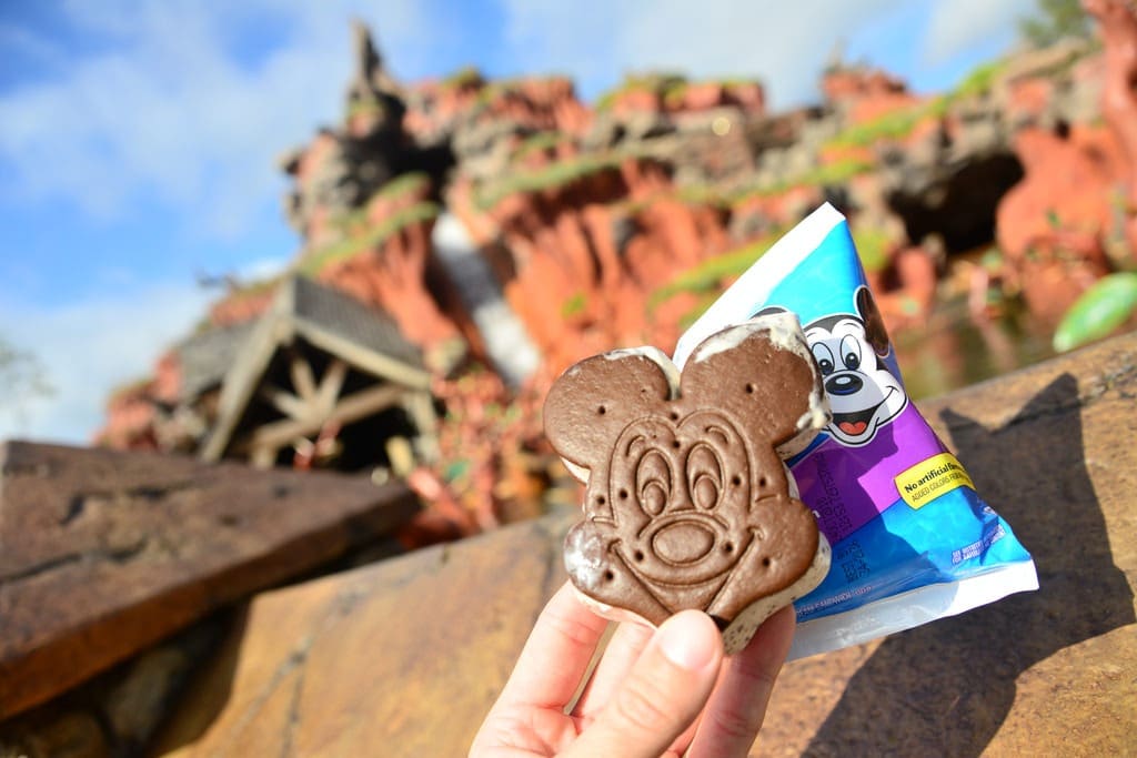 Mickey Mouse Ice Cream Sandwich at Disneyland