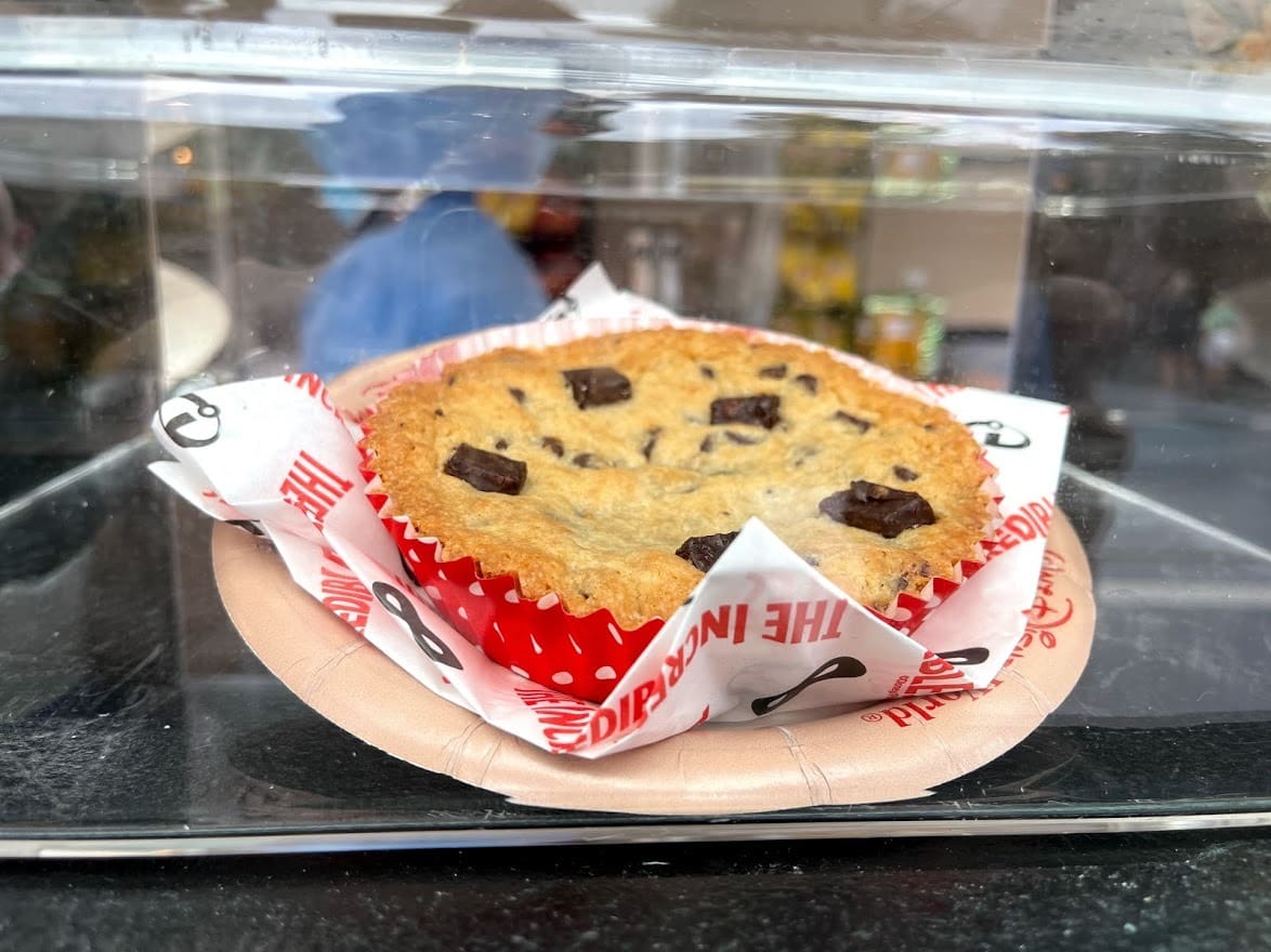 Jack Jack Giant chocolate chip cookie at Disney California Adventure