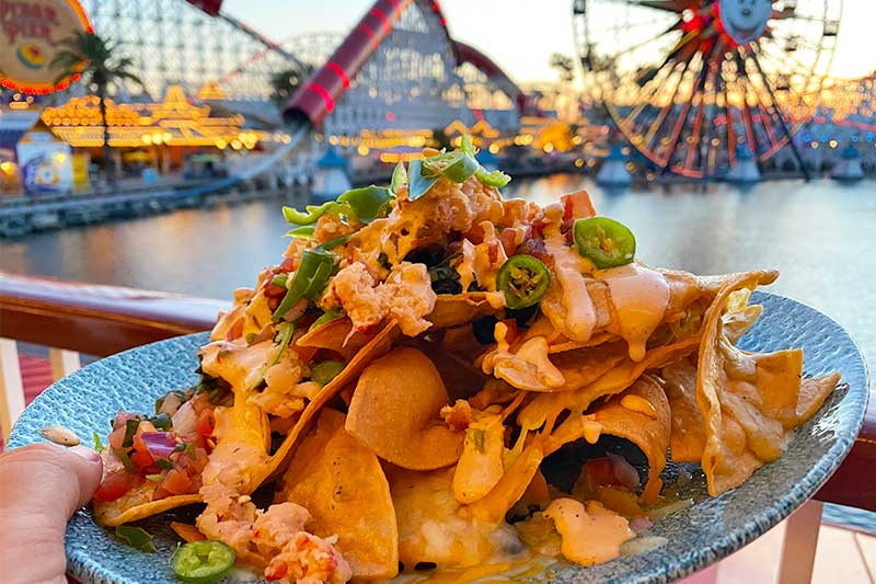 Lobster Nachos at Lamplighter Lounge in Disneyland California Adventure