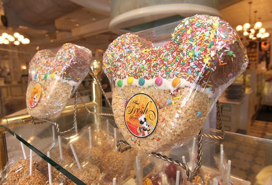 Mickey Mouse Rice Krispie treat at Disneyland