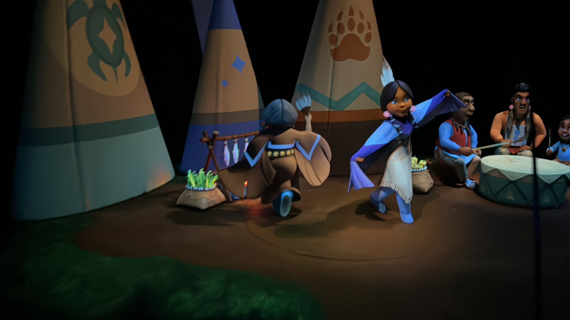 New Look for Never Land Tribe Scene on Peter Pan’s Flight