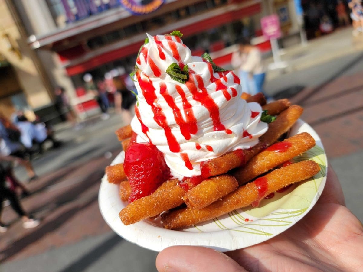 Strawberry Funnel Cake Fries Disneyland